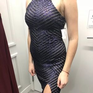 Navy blue/purple prom or special occasion dress